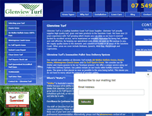 Tablet Screenshot of glenviewturf.com.au